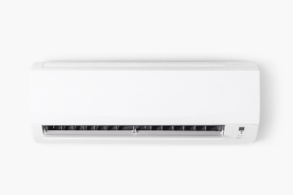 Climatiseur fixe installé dans un intérieur moderne et confortable