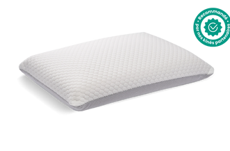 Oreiller mi-ferme en mousse avec contour ergonomique pour un soutien cervical optimal