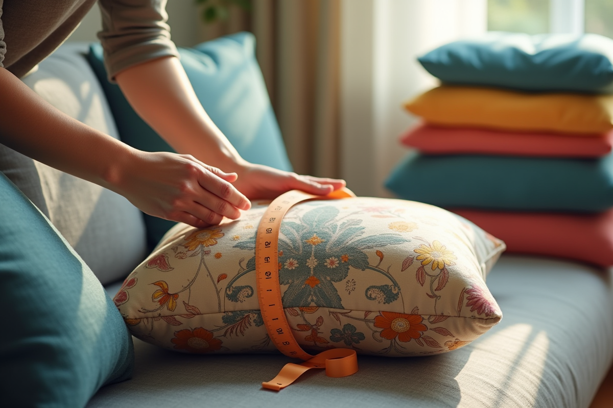 tissu coussin