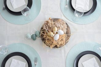 Plateau de table en verre trempé au design moderne et élégant